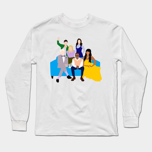the good place cast Long Sleeve T-Shirt by aluap1006